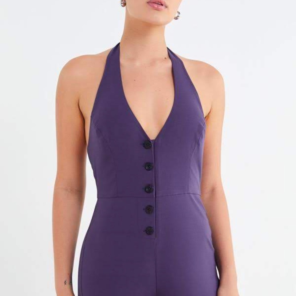 Urban Outfitters Purple Button-Front Jumpsuit / MAKE ME AN OFFER!!